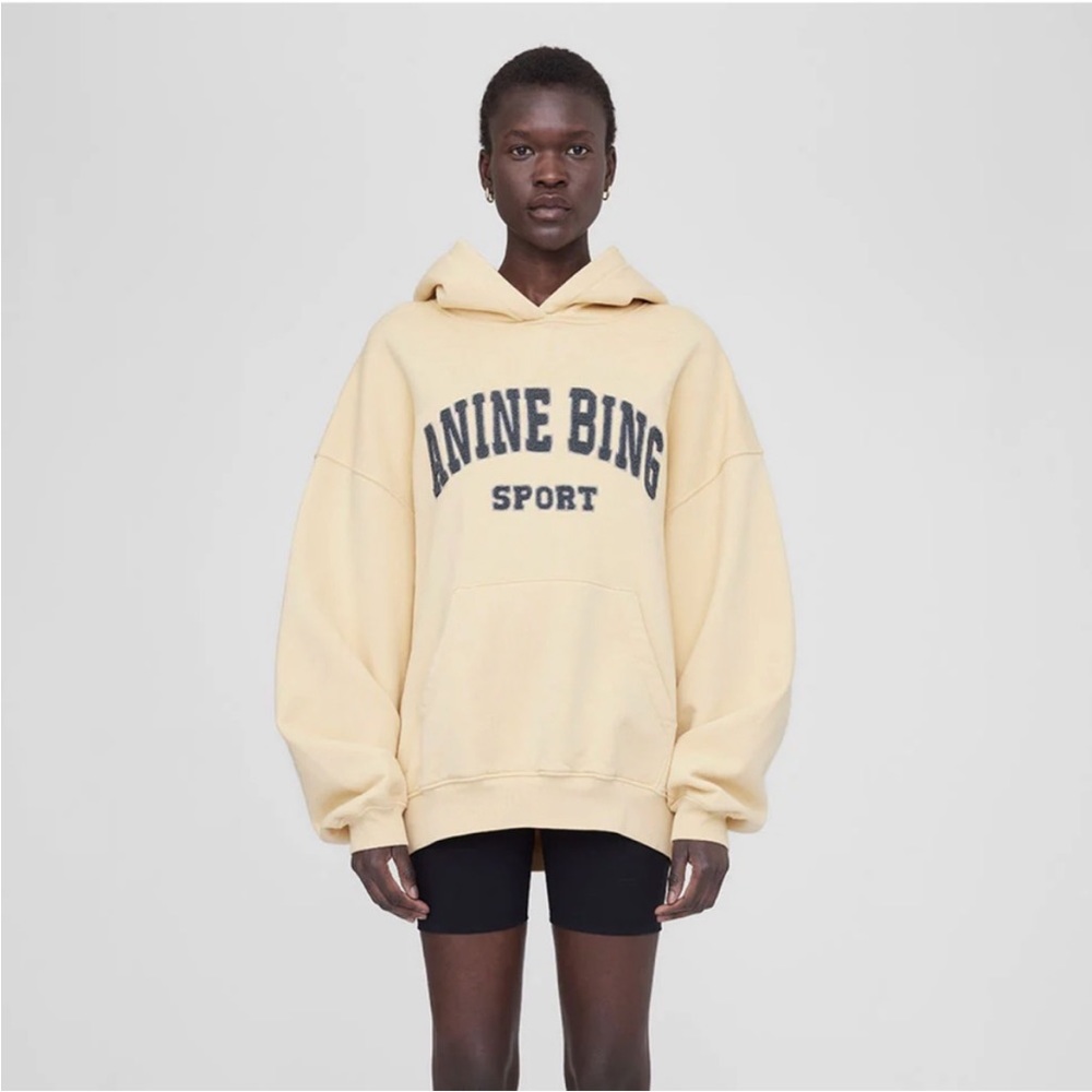 Anine Bing Harvey Hoodie sweatshirt - yellow
